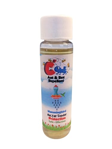 C'ANT, Ant and Bee Repellent for Hummingbird Nectar Feeders and Outdoor Bird Seed Feeders - Works with Shepards Hook and Ant Moat - 1 oz.