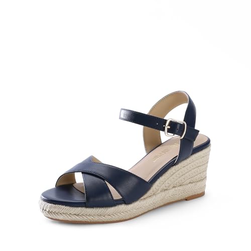 Image of DREAM PAIRS Women's Espadrille Wedge Sandals