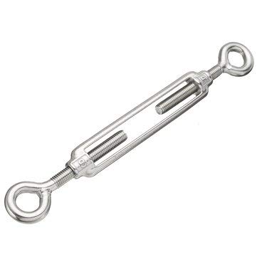 Generic M6 Turn Buckle Stainless Steel Eye/Eye Turn Buckle Wire Rope Tensioner-image-23