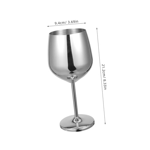 Verres à vin incassables dorés LABRIMP en acier inoxydable réutilisables - 3
