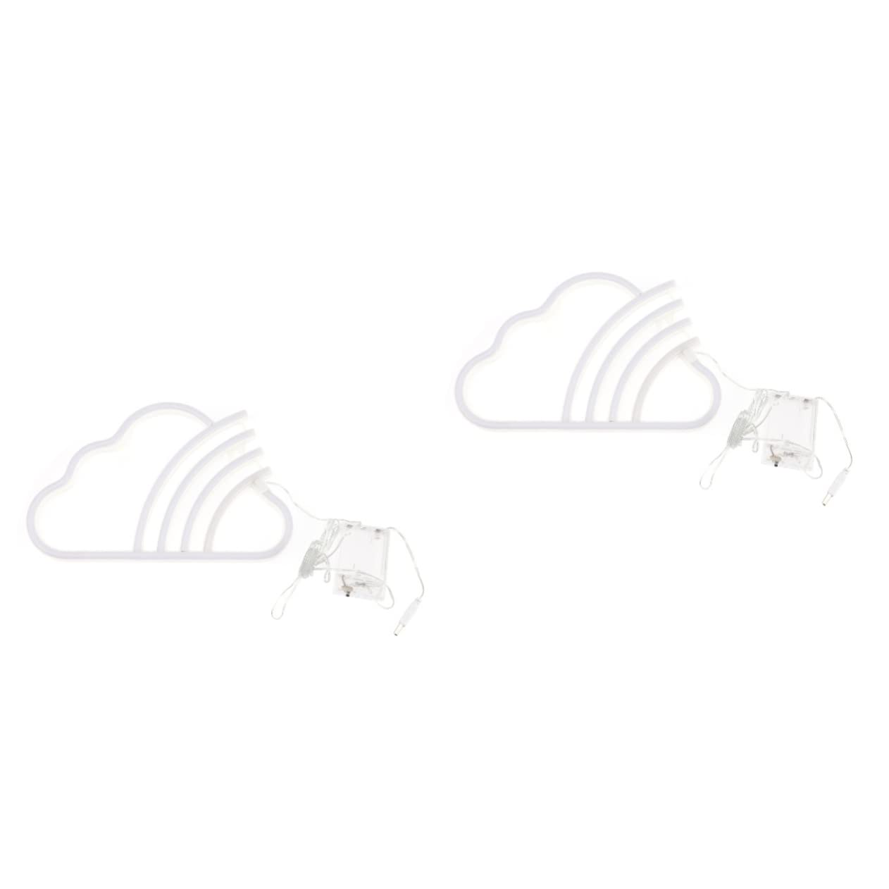 Néon rose nuage LED lampe de bureau chambre et déco murale fête