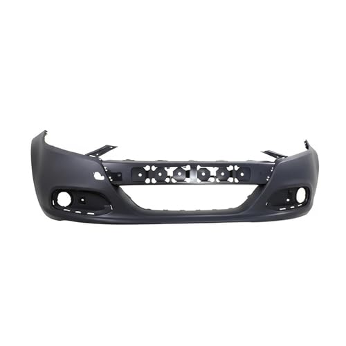 Image of FitParts Compatible with Dodge Dart 2013-2016 Front Bumper Cover | Primed, With Fog Light Holes, Ready to Paint, OEM 1TS71TZZA, CH1000A09