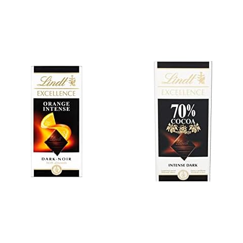 Lindt Excellence Dark Chocolate Bars with Orange and Vanilla Cover