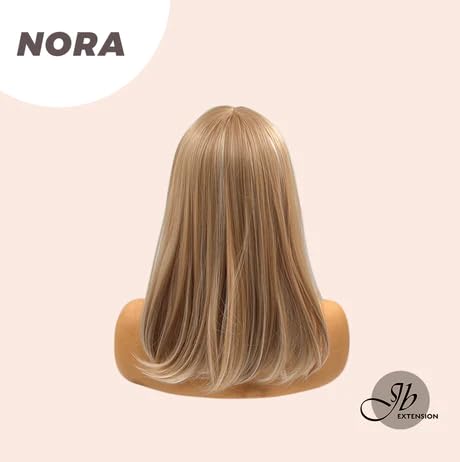 Miniatura 8 de Peluca rubia lacia NORA con flequillo, pelucas de cabello largo sin pegamento para mujer, pelucas sintéticas naturales para uso diario (pelucas de