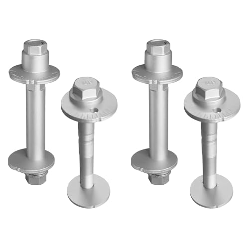 4Pcs Front Alignment Camber Adjustment Bolt Kit - Compatible with Toyota Tundra 2007-2019, Sequoia 2008-2019, Lower Control Arm Cam Bolts, Replace# 48409-34041, 48190-34010 (Pack of 4)