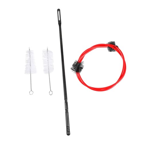 KOMBIUDA Cornet Care Brush Trumpet Cleaning Kit 4pcs Brush Set for Cornet Flute Trumpet