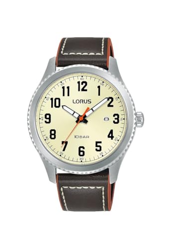 LORUS Herren Analog Uhr mit Leder Armband RH987RX9