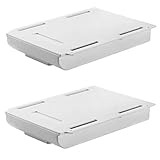 ❤️【PRACTICA Y GUAPA】El cajón debajo de la mesa es ideal para almacenar varios artículos pequeños, como bolígrafos, reglas, pegamento, brújulas, borradores, adaptadores, toallas de papel, tijeras, teléfonos móviles, auriculares y más. espacio de oficina.