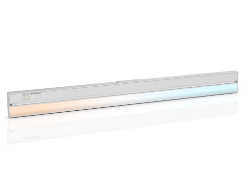 32'' Hardwire Under Cabinet Lighting, 24W 1850LM Kitchen Under Counter Light Fixtures, 3 Color Temperatures (3000K/4000K/5000K), Dimmable, Quick Installation for Closet, YT-4201B-32
