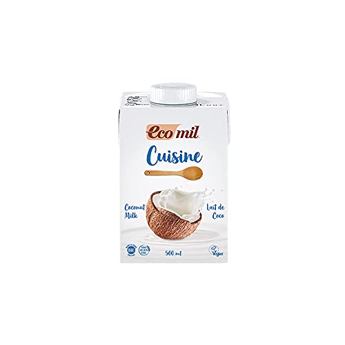 Ecomil Cusine Coco Bio 500 Ml. Crema A Base De Leche De Coco Bio Para Cocinar. Sin Lactosa, Sin Gluten, Sin Azúcares Añadidos, Sin Soja, Sin Hu Ecomil Cusine Coco Bio 500 Ml. Crema A Base De Leche De Coco Bio Para Cocinar. Sin Lactosa, Sin Gluten, Sin Azúcares Añadidos, Sin Soja, Sin Hu