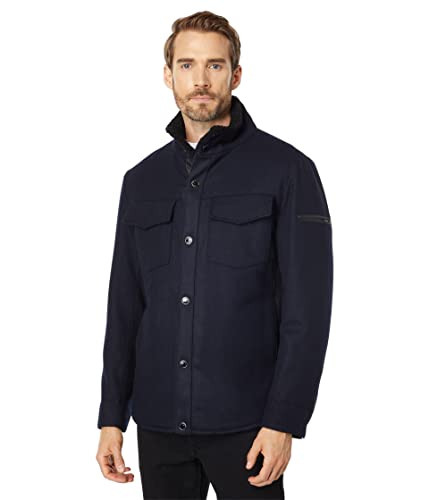 KARL LAGERFELD Men's Bomber Satin Jacket