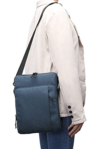 Image of SWOOK 13 inch Laptop Sleeve Case 13.3 Compatible with New MacBook Air M1 A2337 A2179 A1932 2018-2021| MacBook Pro A2338 M1 A2251 A2289 A2159 A1989 A1706 A1708|XPS Surface Pro ThinkPad Envy Swift 3 - Navy blue