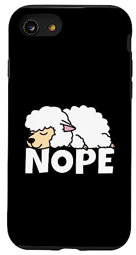 Nope Not Today Shepherd Shepherdess Lazy Sheep �V�[�v�V�F�p�[�h �X�}�z�P�[�X iPhone SE (2020) / 7 / 8 �p