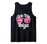 Viaje de Chicas Ibiza España Bachelorette Mujeres Viaje Camiseta sin Mangas