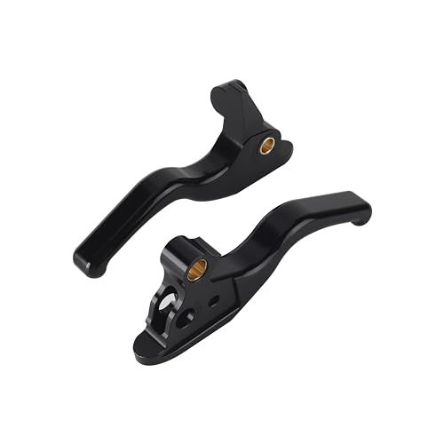 Image of 3 Finger 5.9 inch CNC Shorty Hand Control Lever Kit Brake Clutch Levers Fit for Harley Touring Electra Glide Highway King Ultra Limited 2008-2013, 2021-2024(Black)