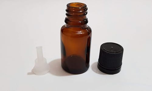 Image of Pure Source India Empty 15 ML Amber Glass Bottle With Leak-Proof Euro Dropper And Cap With Seal, Multipurpose(Set of 24 Pieces)