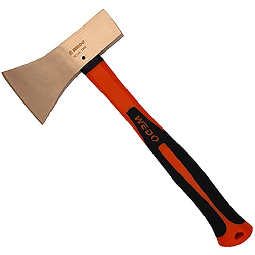 WEDO Hacha sin chispas, hacha de seguridad sin chispas, cobre berilio, no magnético, estándar DIN, certificado BAM y FM, 13.4 pulgadas de longitud
