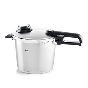 Fissler Vitavit Premium Pressure Cooker with Steamer Insert, 6.3 Quart