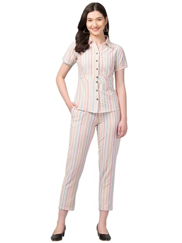 Image of ZUVINO Co Ord Set for Women Co Ord Set || Stylish Office Formal Wear || Cotton Co Ord Set for Summers.