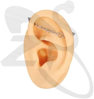Mode dubbele piercing ketting Stud Earring industriële piercing ketting oorbellen kwastje kraakbeen Helix sieraden  36