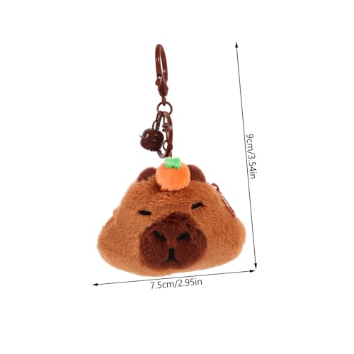 Cute Capybara Plush Coin Purse Slim Wallet Pouch for Boys and Girls Decorative Change Bag Keychain Hook2
