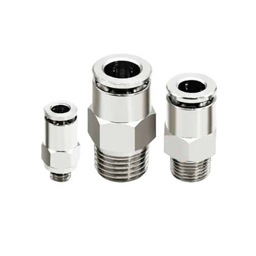 Conector neumático PC12-02 recto con rosca macho de cobre manguera de 12mm 6 uds 5