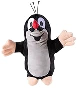 KLEINER MAULWURF GRS/PET Handspielpuppe, Schwarz/Grau