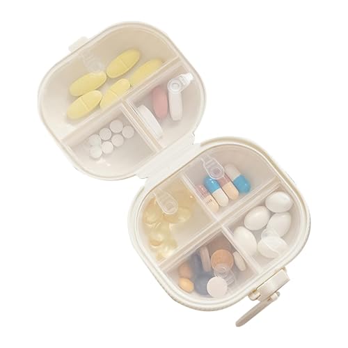 デイリーピルボックス、ピルコンテナ | 7コンパートメントのポータブルトラベルピルケース,毎日の錠剤ケース、魚油医薬品サプリメント用錠剤容器