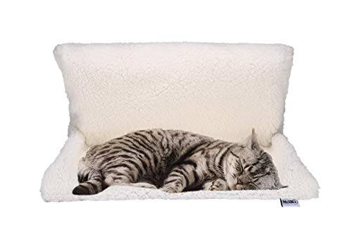 Radiator cat Bed, Plush cat Bed, Foldable and Easy Assembly, Hanging,White