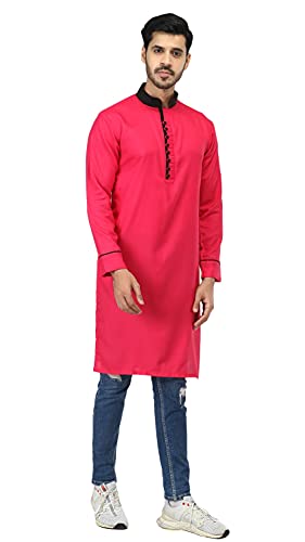 Image of Leriya Fashion Men's Slub Cotton pathan Suit Kurta