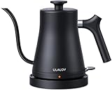 Gooseneck Electric Kettle, 0.9L Fast Boiling Hot Water Kettle, Ulalov Stainless Steel Electric Tea Kettle, 1200W Pour Over Kettle for Coffee&Tea, Leak-Proof, Auto Shutoff, Anti-dry