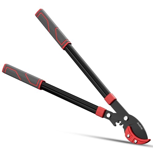 JiveSnip Gartenschere, Robust, Astschere mit Getriebe, SK5-Klingen mit Teflonbeschichtung, Griffe aus Aluminiumlegierung JiveSnip Gartenschere, Robust, Astschere mit Getriebe, SK5-Klingen mit Teflonbeschichtung, Griffe aus Aluminiumlegierung
