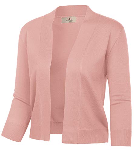 GRACE KARIN Cardigan Corti da Donna Maglieria Leggera Estiva Casual Quotidiano per Ufficio Rosa M GRACE KARIN Cardigan Corti da Donna Maglieria Leggera Estiva Casual Quotidiano per Ufficio Rosa M