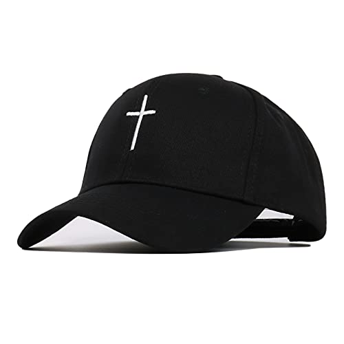 Image of Chensheng Cross Embroidery Baseball Cap,Adjustable Structured Dad Hat for Men Women Sun Hat