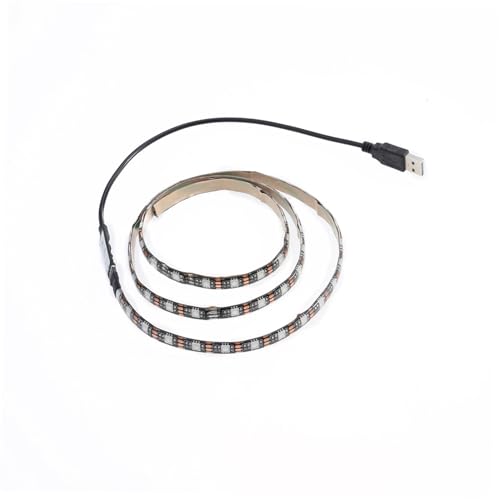 Tira de LED RGB flexible 1m con control USB LIFKOME miniatura 1