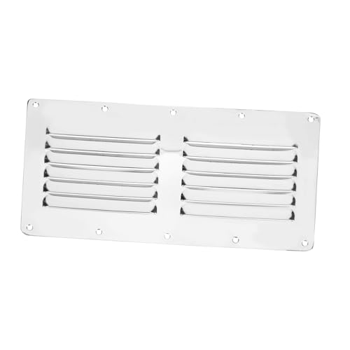 Abaodam Flush Louvered Vent Cover Stainless Steel Accessory for Boats and Yachts Easy Installation Design Shape Weather Resistant Ventilation