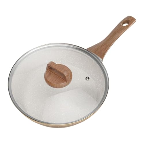 鍋 中華鍋 IH・ガス対応 深型フライパン メディカルストーンコーティング 焦げ付き防止 煙のない調理 揚げる/炒める/煮込む多用途 軽量広底 玉子焼き器兼用 PFOA不使用 家庭用業務用両対応 (26cm)