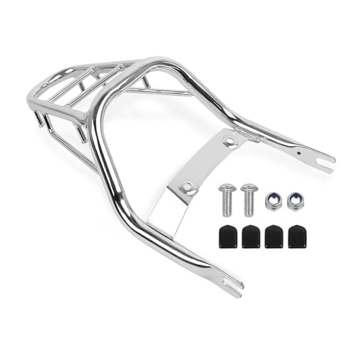 Porte-bagages arrière chrome haut de gamme avec dossier amovible pour Monkey 125 et Z125