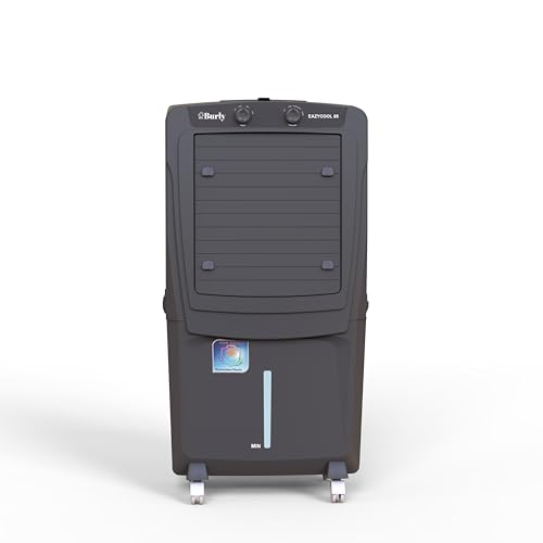 Image of BHABURLY Eazycool 85 L Desert Air Cooler | 4500 CMH Air Delivery | 4-Way Air Deflection & Auto Swing | Anti-Bacterial Honeycomb | Ice Chamber | 3-Speed Control | Inverter Compatible | 1 Yr Warranty