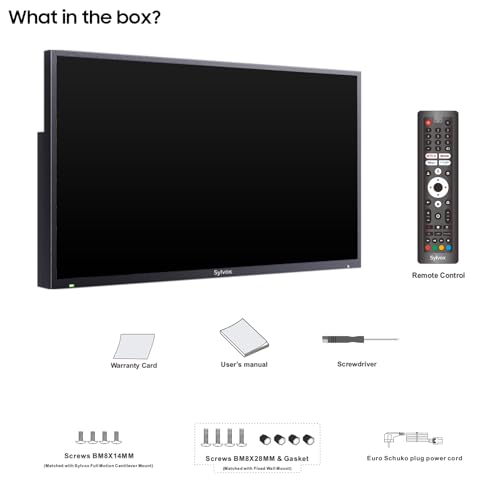 SYLVOX 75 Zoll Outdoor TV,4K Ultra HD Google Smart TV, 1000 nits Draußen Fernseher Google Voice,Bildschirmspiegelung, IP55 Wasserdicht, HBBTV, 60Hz. WLAN. DVB-/S2/T2 Partial Sun (Deck Pro 2.0) – Bild 8