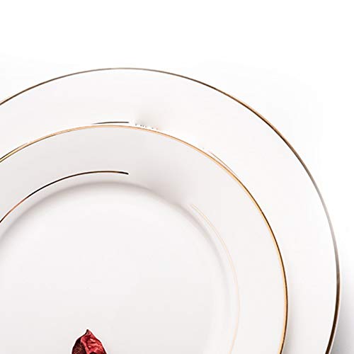 Plato de Comedor 1 Plato Plano de cerámica, hogar, se Puede Utilizar para Colocar Verduras, arroz, Carne, Frutas (tamaño: S)