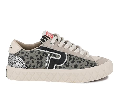 Palladium Mixte ACE LO Mix Wild S Sneaker, Vetiver/Leopard, 41 EU