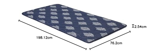 Image of duroflex Flexi - Double Sided Usage Multi-Purpose Travel Friendly, Outdoor Camping, Lightweight, Single Size Soft Foam Slim Roll UP Mattress (78 X 30 X 1 Inches), Blue