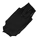 Dog Neuter Recovery Suit Anti Lick Easy Maintenance Elastic Band Recovery Suit for Dog Spay Shirt Polyester Black (L)