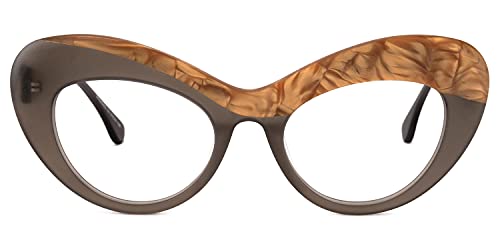 Image of Voogueme Vooglam Thick Cat Eye Blue Light Blocking Glasses for Women, Block UV Anti Eyestrain Eyewear Lolade