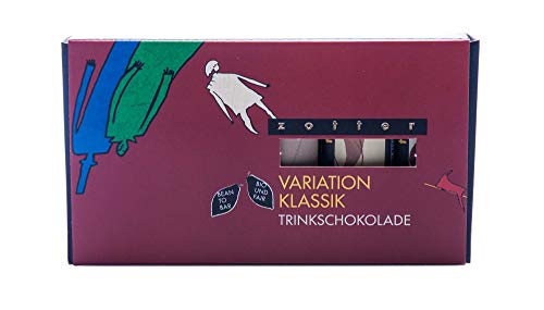 Zotter Variation Klassik (Bitter Classic Edel-Mandel Cafe Latte Nuss-Nougat Weiße mit Vanille) 1er Pack (1 x 110 g) - Bio