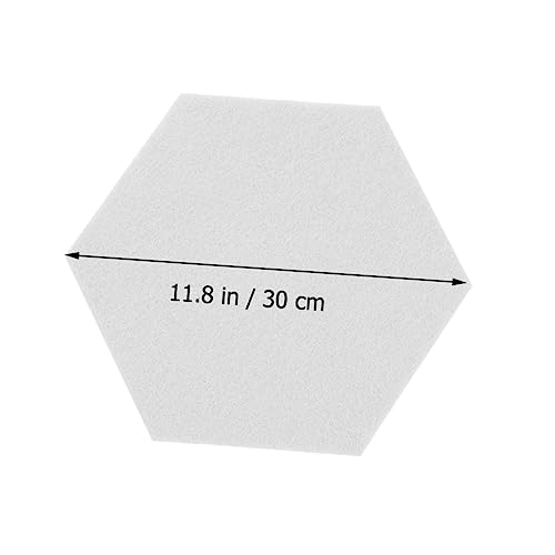12 piezas paneles acústicos de fieltro hexagonales para aislamiento sonoro, fácil instalación, reducción de ruido, color blanco miniatura 2