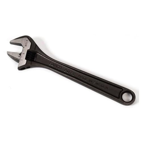Bahco 8071 R US Adjustable Wrench, 8-Inch, Black
