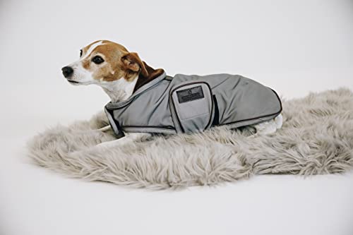 Kentucky Dogwear - Hundemantel - Reflektierend & Wasserdicht - Silber - Größe (XS) - 28-33cm