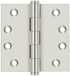 Deltana Dsb414 Square Hinge, Bright Nickel